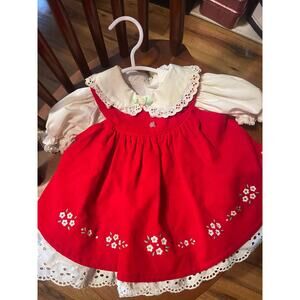 0-3 month vintage Christmas dress